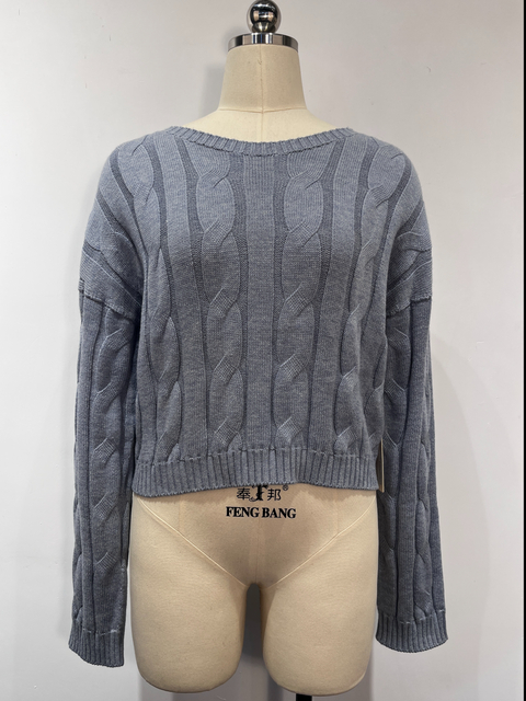 Cotton Blend Women's Seamless Pullover