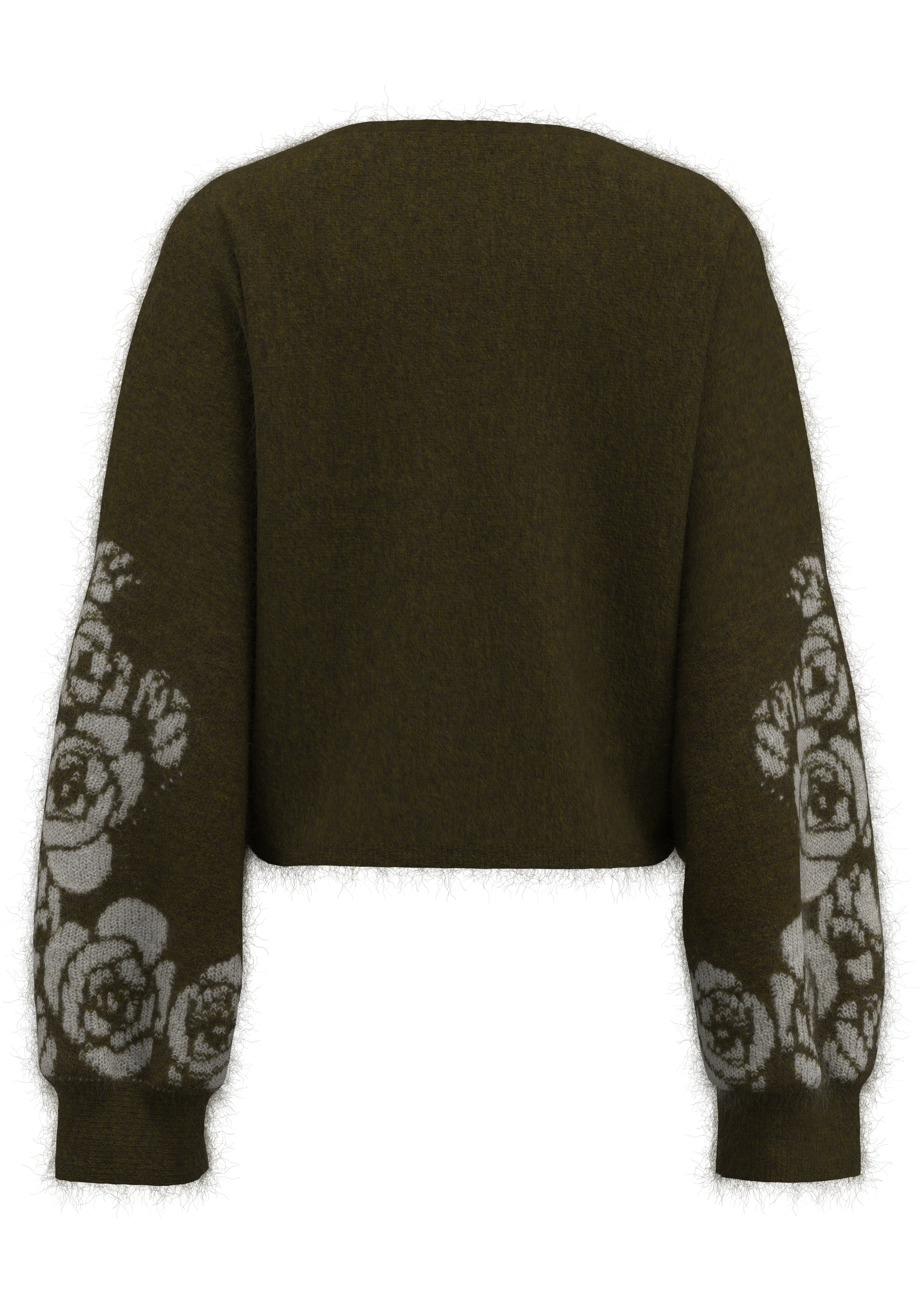 Women's Off-the-Shoulder Jacquard Pullover