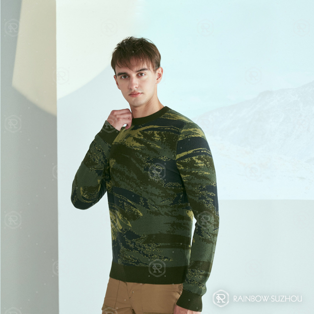 Merino Wool Jacquard Pullover