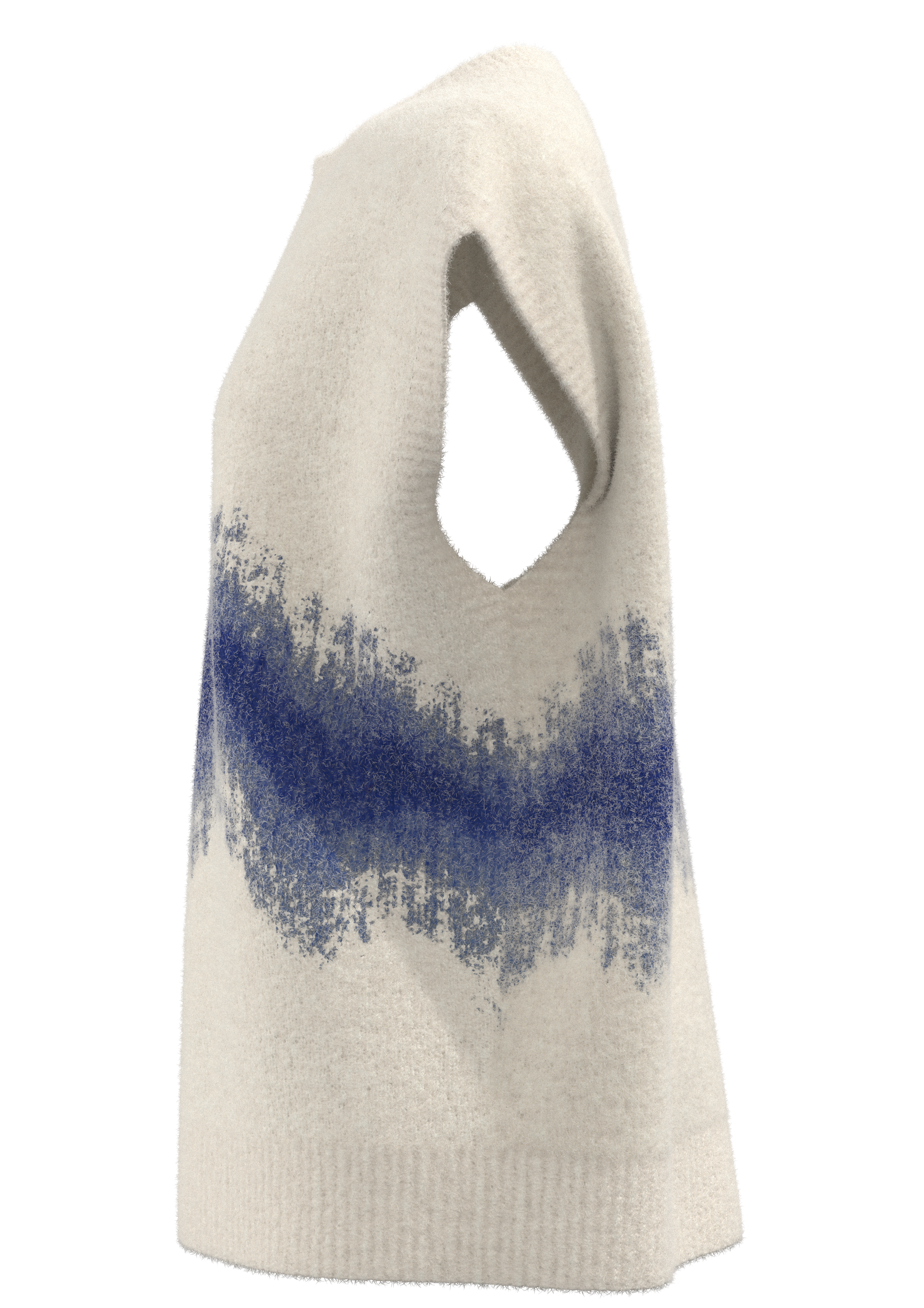 Women's Crew-Neck Jacquard Knit Vest