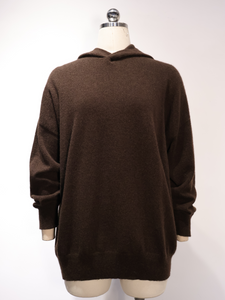 Hooded pullover sweater