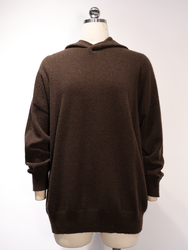 Hooded pullover sweater