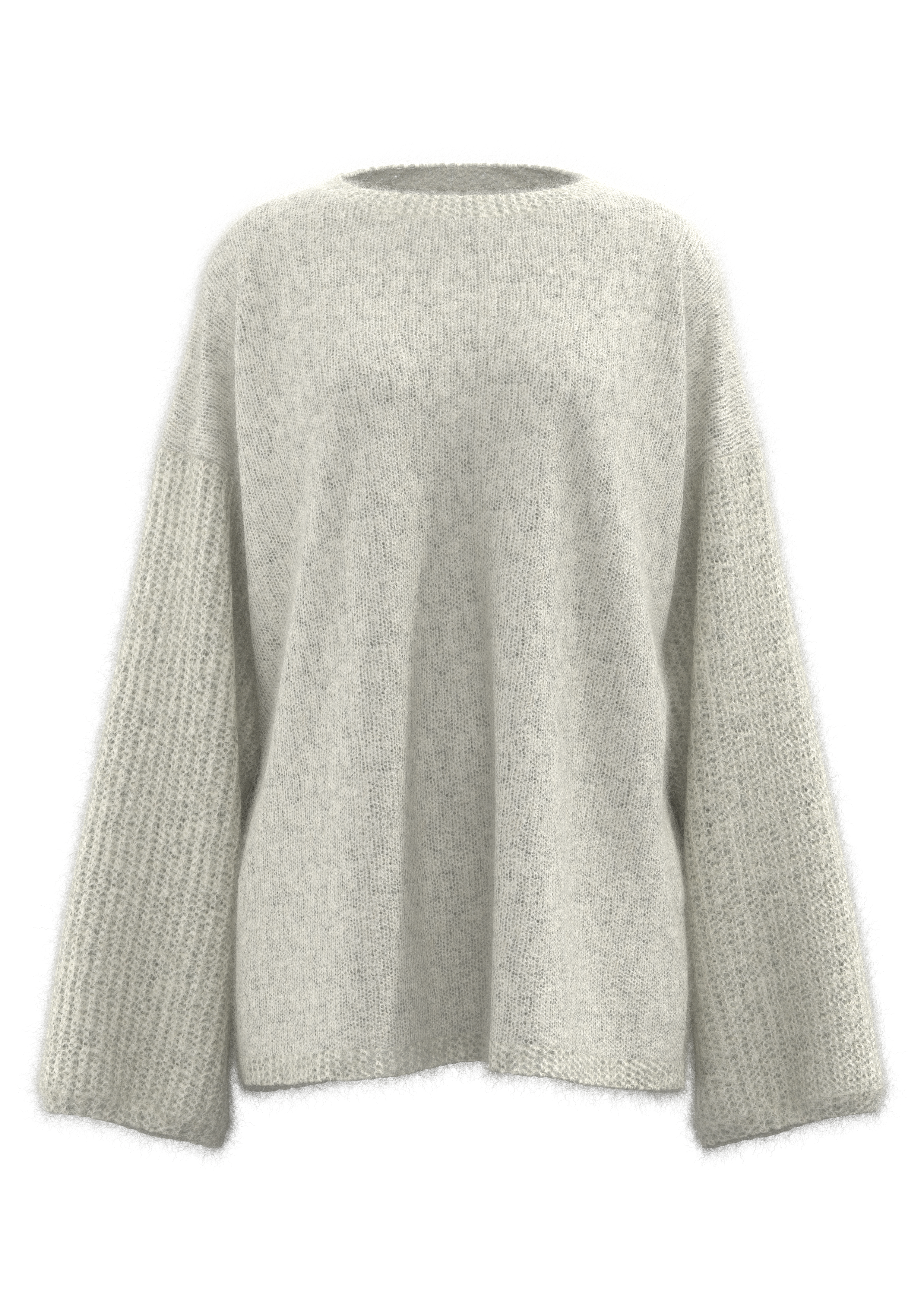 Women's Crew-Neck Drop-Shoulder Sweater