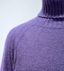 Raglan Sleeve Turtleneck Seamless Knit Pullover