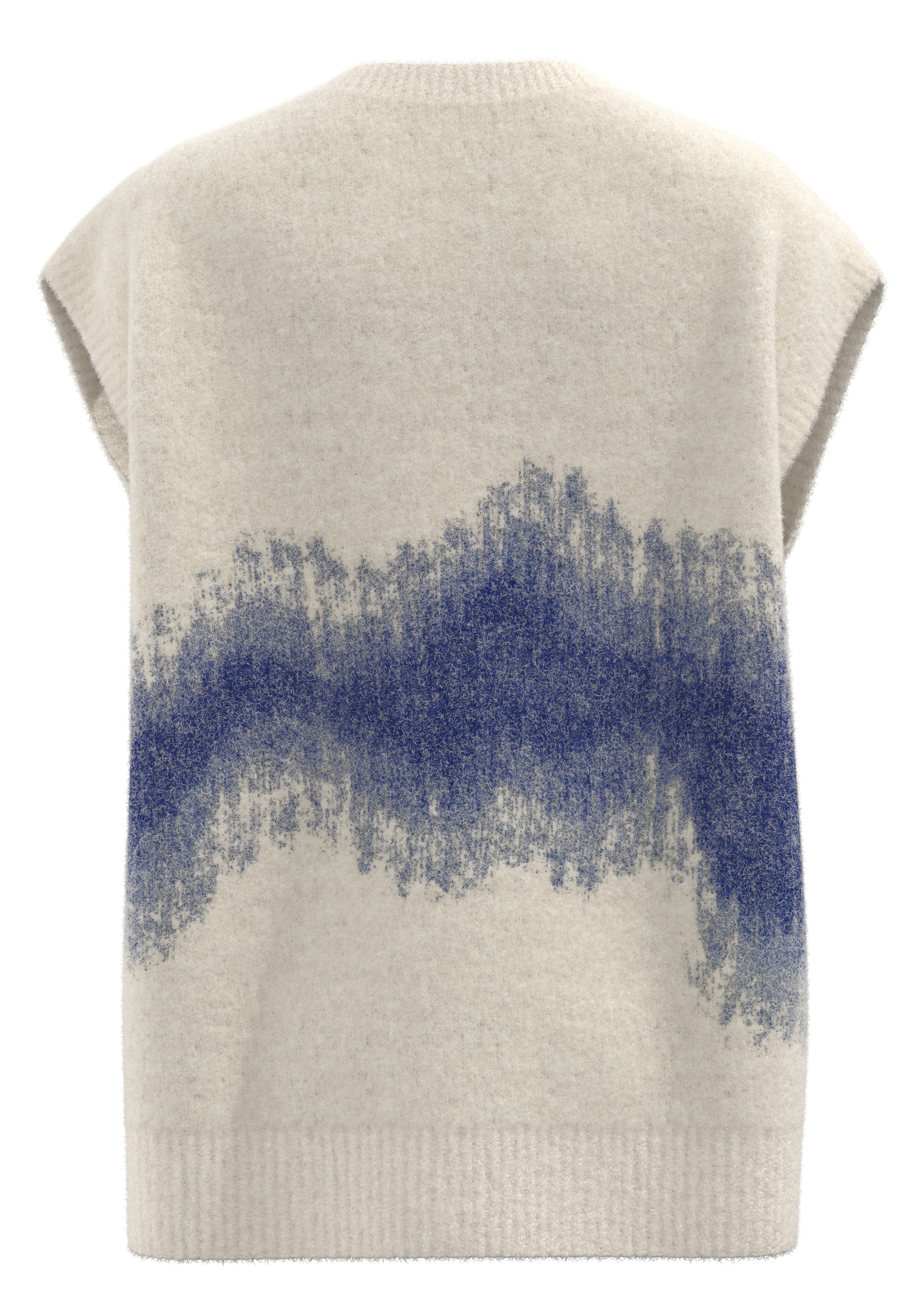 Women's Crew-Neck Jacquard Knit Vest