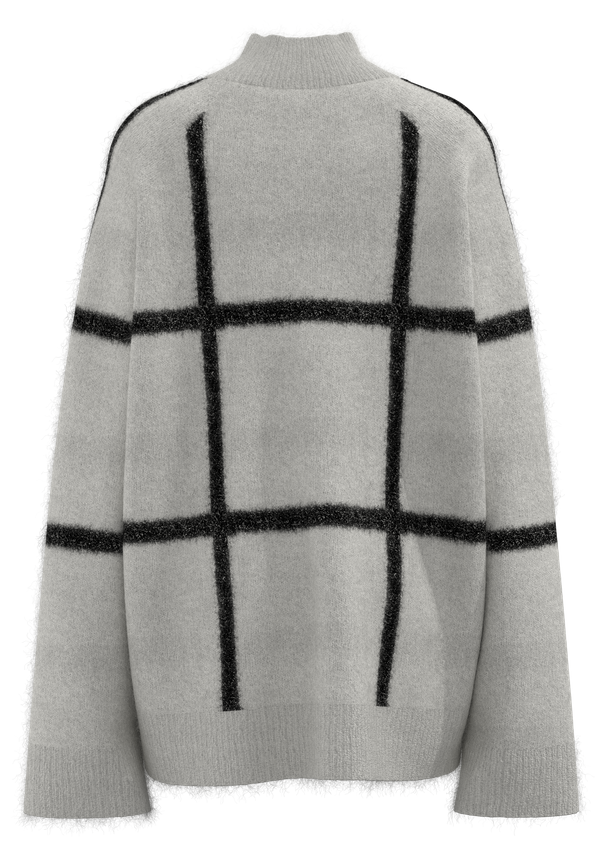 المرأة وهمية الرقبة منقوشة السترة