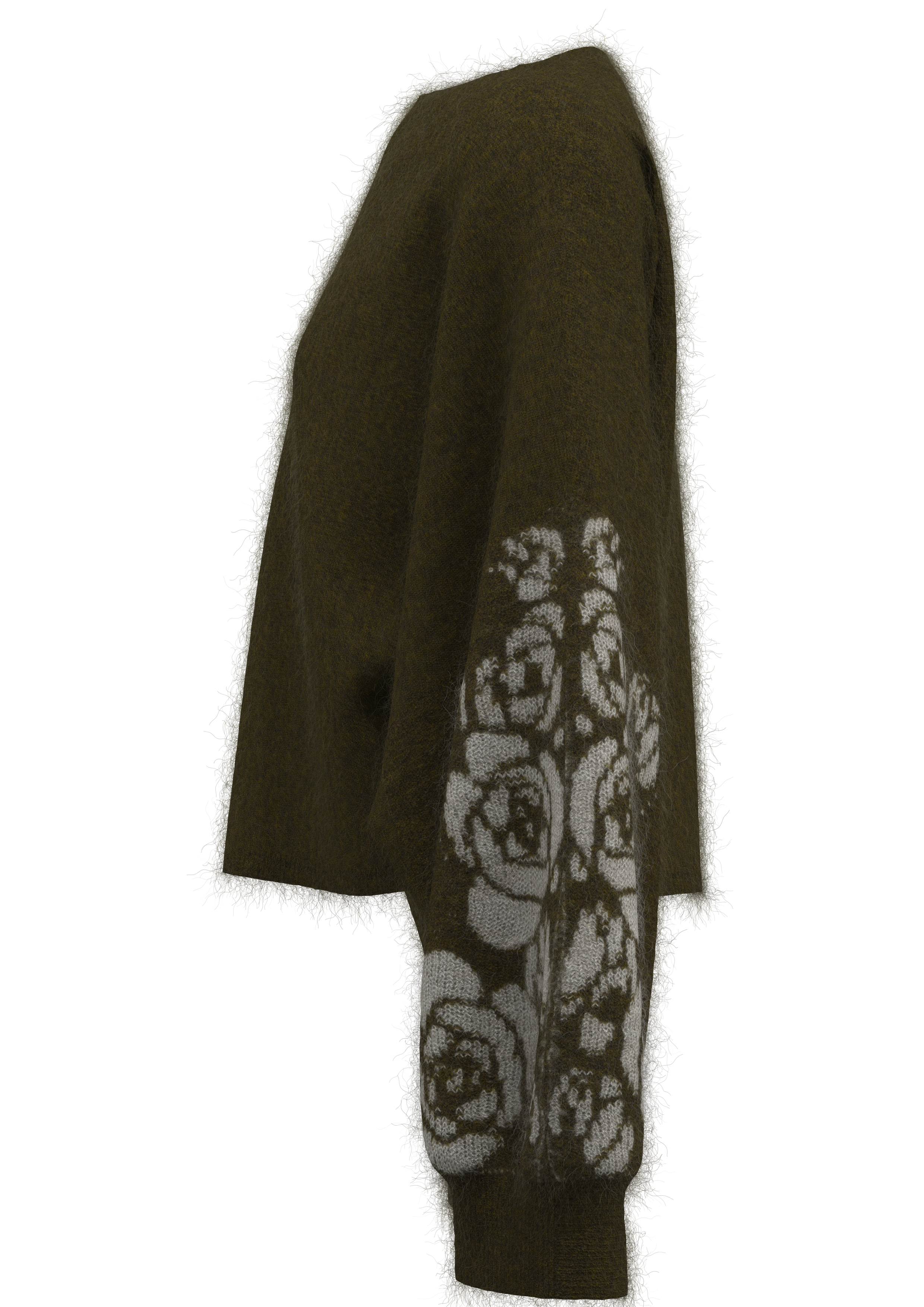 Women's Off-the-Shoulder Jacquard Pullover