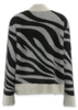 Women's Mock Neck Zebra Print Pullover