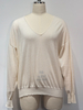 100% Cashmere Seamless V-Neck Basic Style