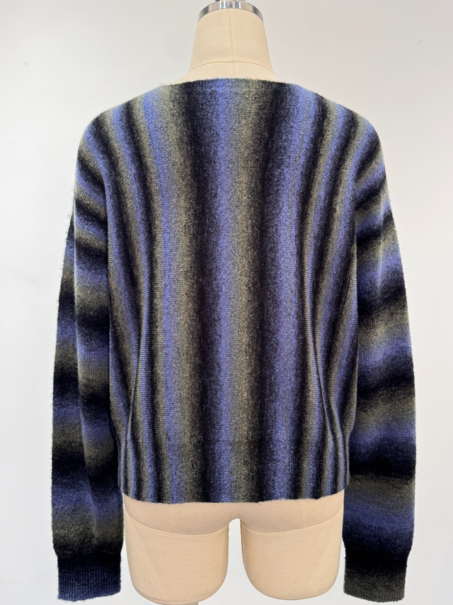 Gradient Color Seamless Pullover