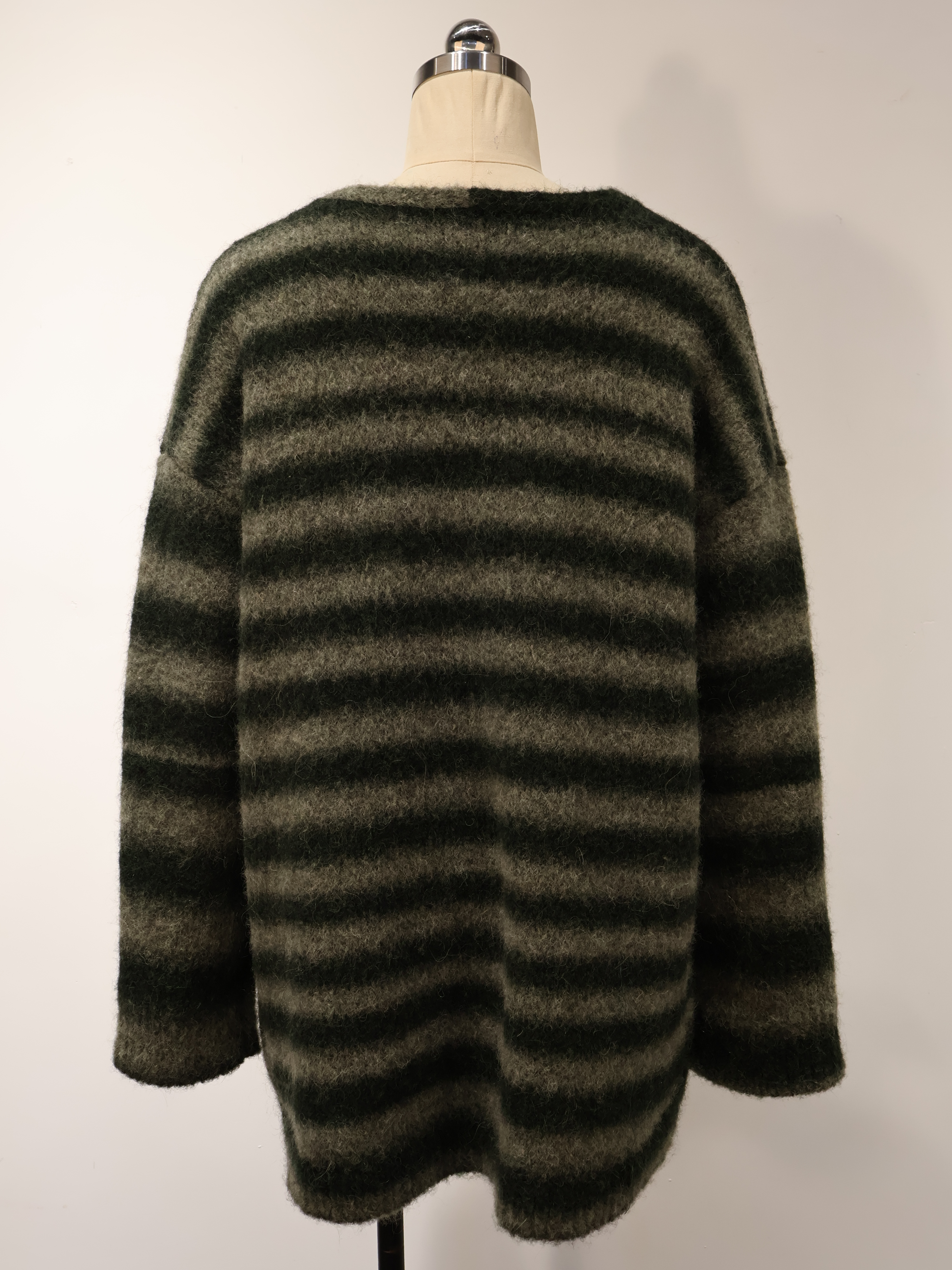 Deep V-neck pullover sweater