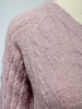 Kabelknochen nahtloser Pullover