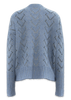 Women's Diamond-Pattern Openwork Knit Cardigan