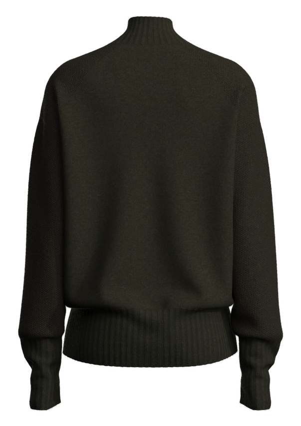 سترة صوفية نسائية منسوجة بالكابل