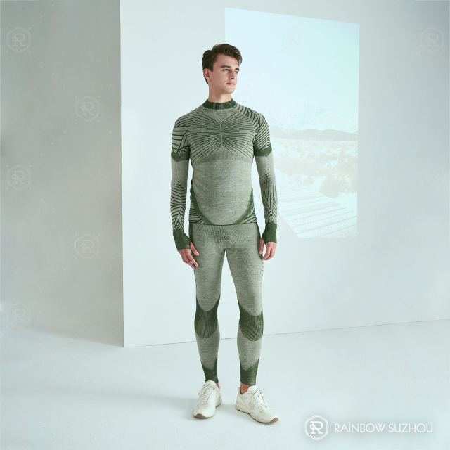 Merino Wool Ski Sets Seamless Base Layer