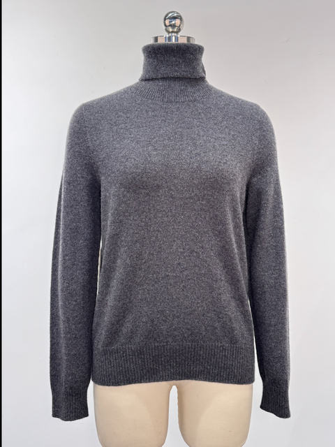 100% Cashmere Women's Seamless Turtleneck Pullover