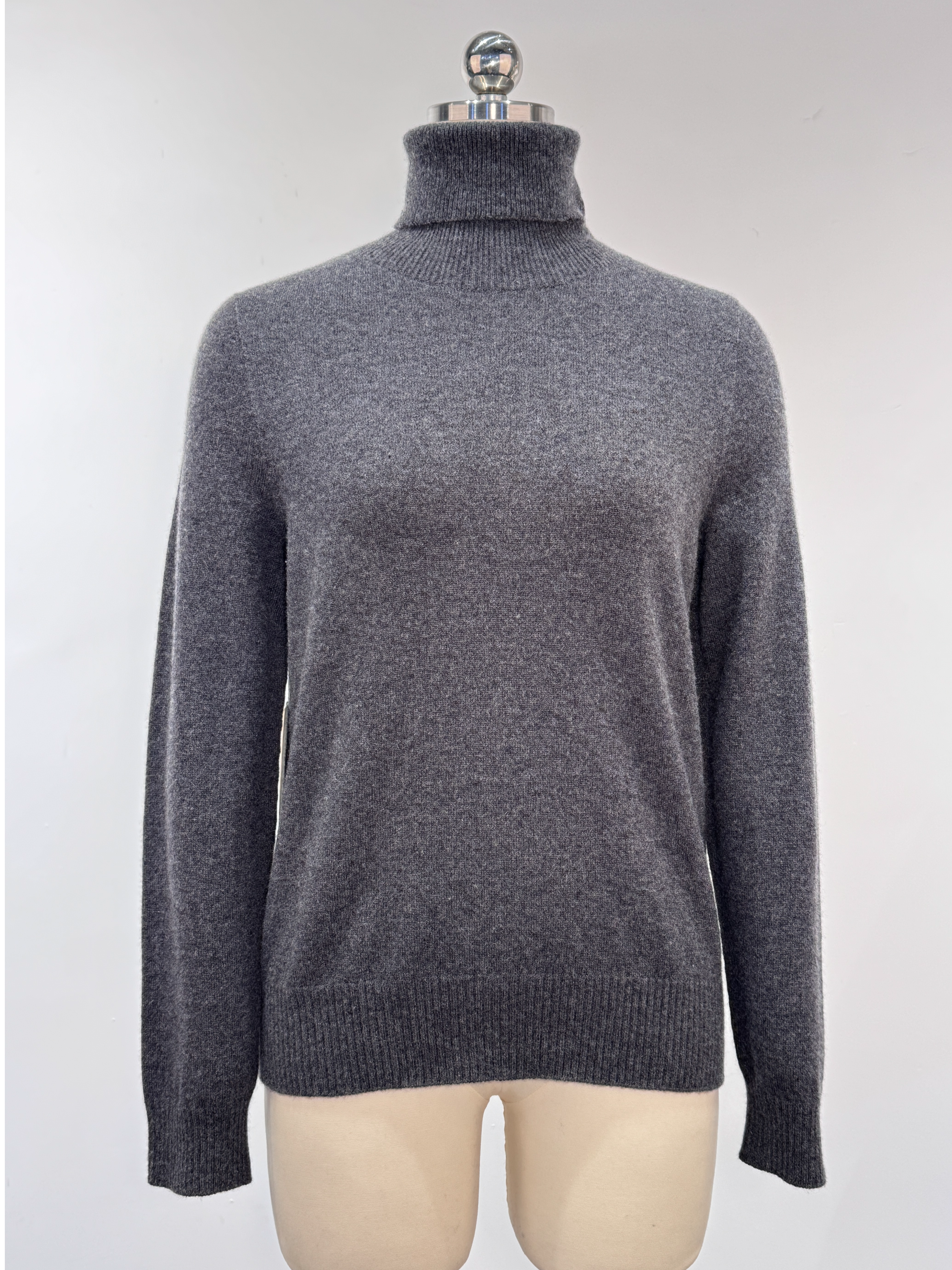 100% Cashmere Women's Seamless Turtleneck Pullover
