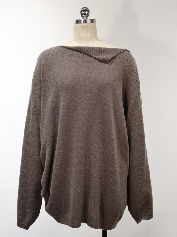 Roll-neck pullover sweater