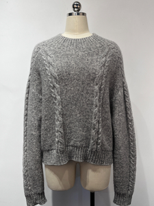 Kabelknochen nahtloser Pullover mischen