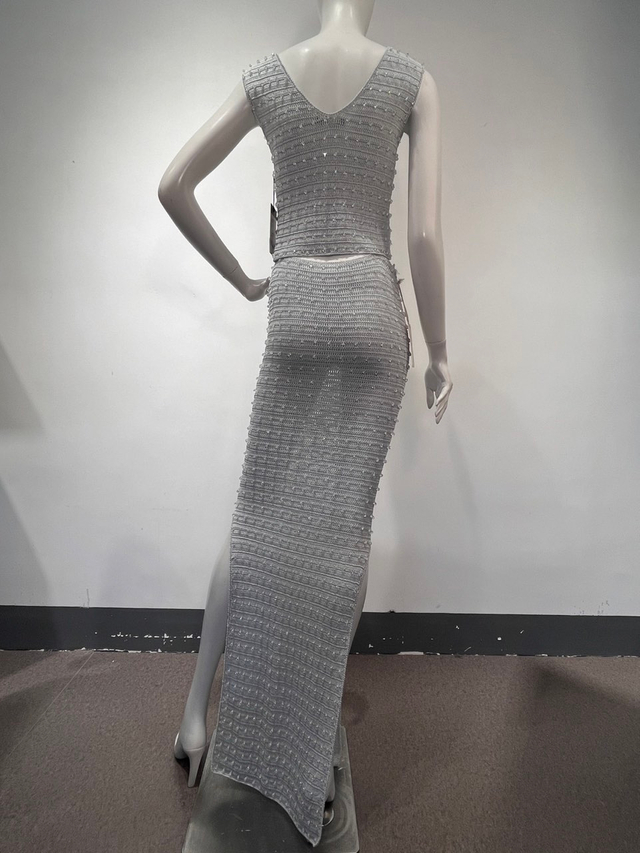 Hand-Crocheted Beaded Vest