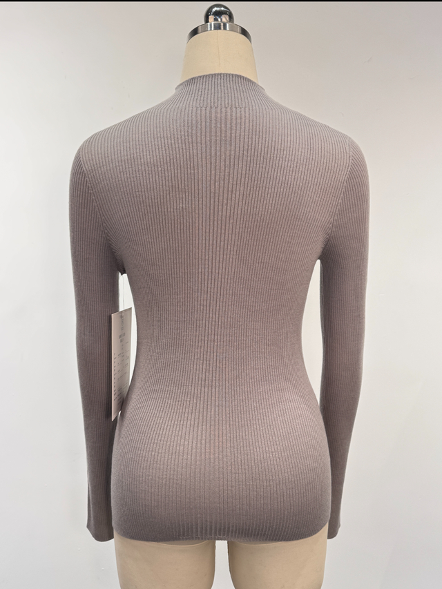 Slim-fit Seamless Wool Blend Pullover