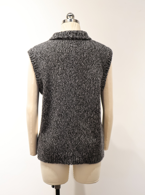 Women's Polo Neck Knit Vest