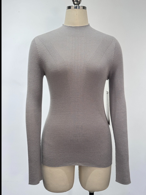 Slim-fit Seamless Wool Blend Pullover