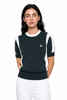 Women's golf dark green short-sleeve top