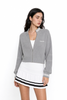 Women's golf grey zip-up jacket