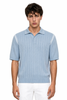 Men's golf light blue top